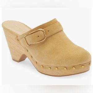 Veronica Beard Beige Hendrix Clog Sz 8